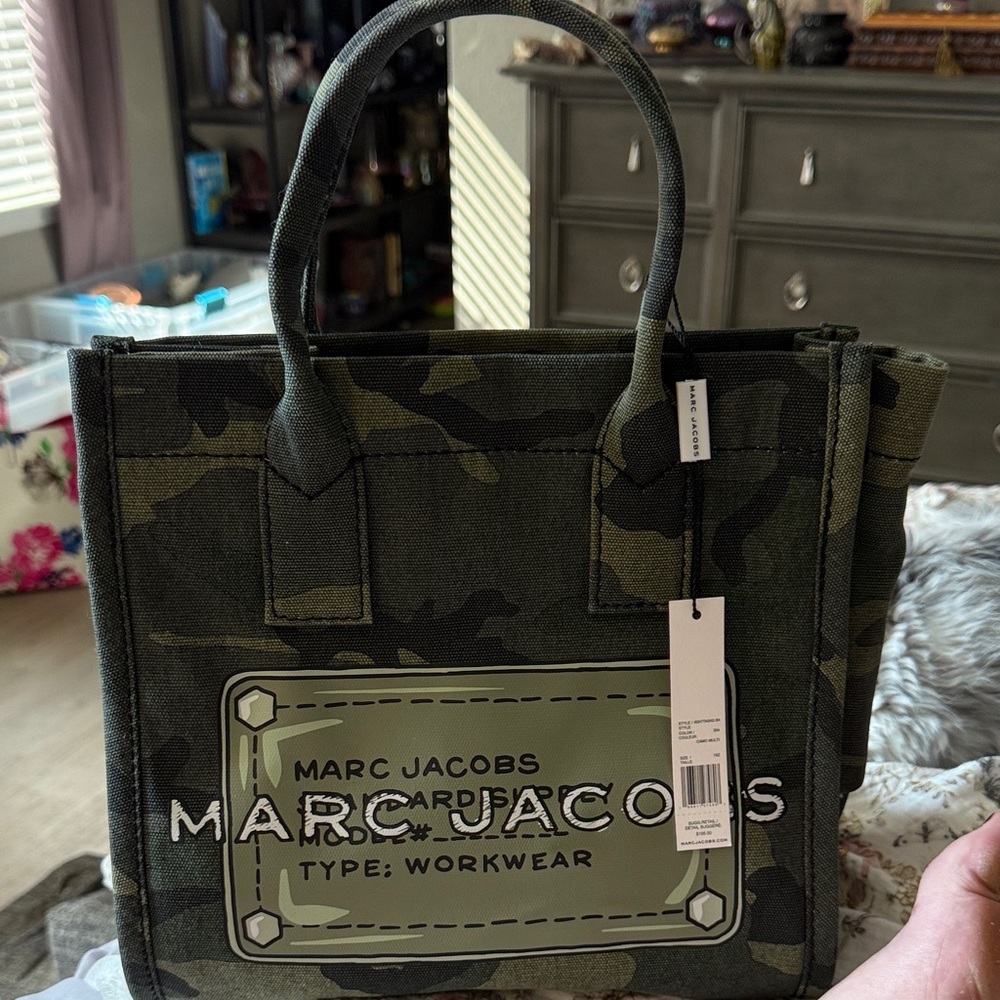 Marc Jacobs Green Camouflage Tote